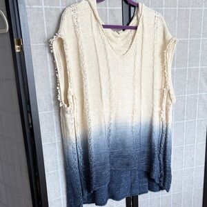 Anthropology Moth knit hooded tunic